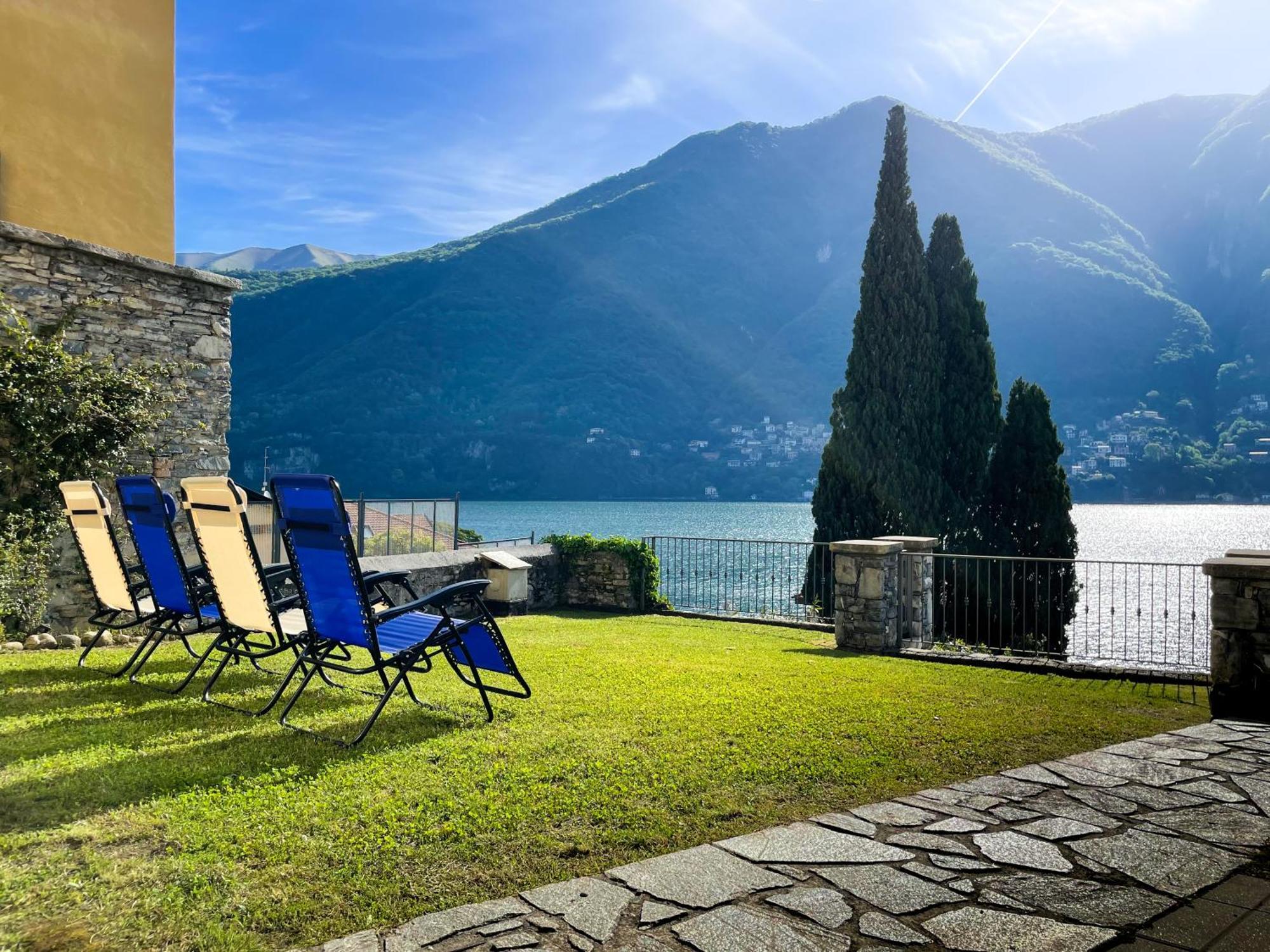 Villa Luminosa Laglio - Private Parking, Garden Exterior foto