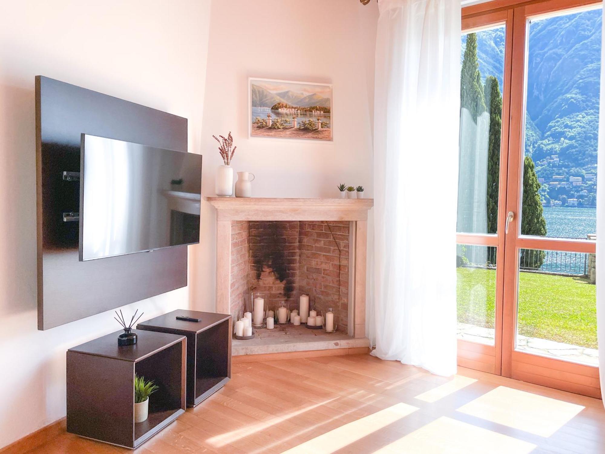 Villa Luminosa Laglio - Private Parking, Garden Exterior foto
